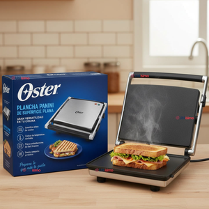 Plancha panini Oster® de superficie plana CKSTSM3884 Antiadherente