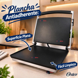 Plancha panini Oster® de superficie plana CKSTSM3884 Antiadherente