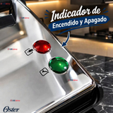 Plancha panini Oster® de superficie plana CKSTSM3884 Antiadherente