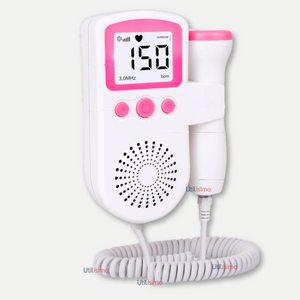Monitor Fetal Doppler Latidos Fetales Corazón Bebé Blanco Rosa