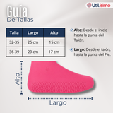 Pack 3 Pares Fundas Cubre Zapatos Rosado Impermeable Surtidas Silicona Antideslizante