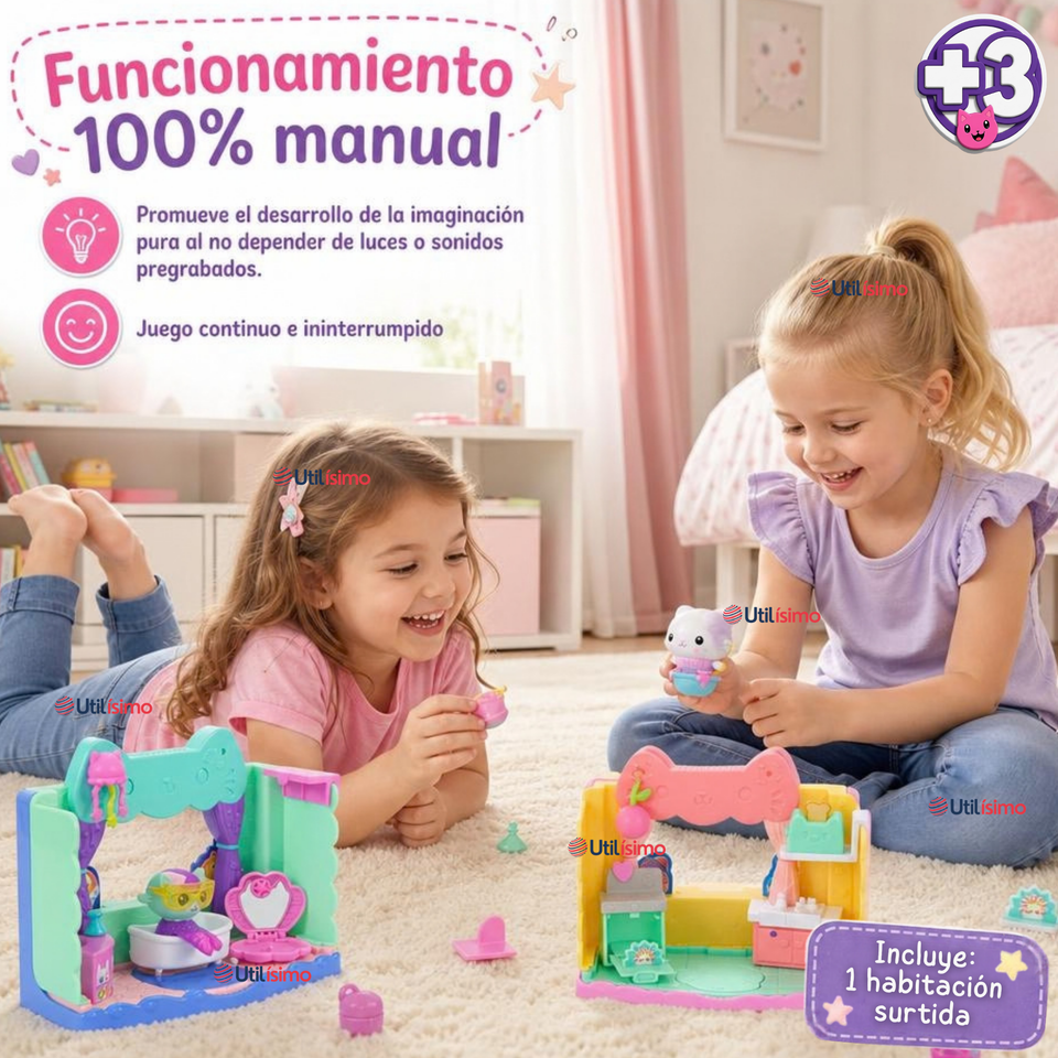 Set 1 Habitación Surtida Gabby's Dollhouse Juguete Infantil Niña