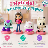 Set de 4 Mini Figuras Gabby's Dollhouse Juguete Infantil Niña