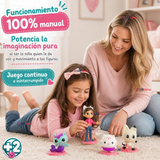 Set de 4 Mini Figuras Gabby's Dollhouse Juguete Infantil Niña