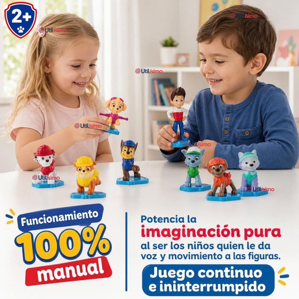 Set 8 Mini Figuras Paw Patrol Juguete Infantil Niño