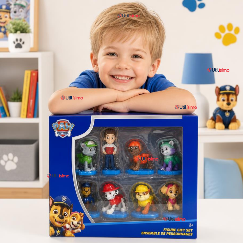 Set 8 Mini Figuras Paw Patrol Juguete Infantil Niño