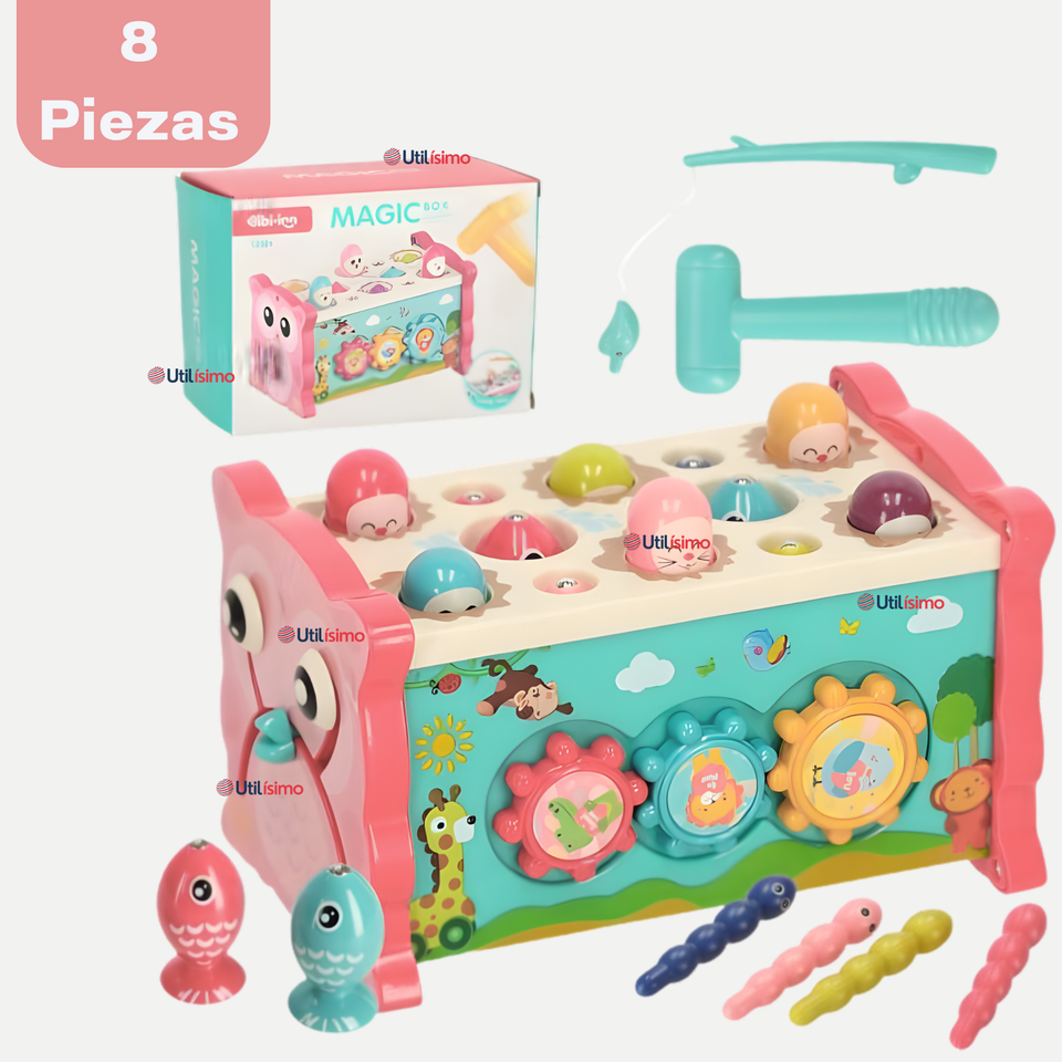 Juguete Tablero Multifuncional 8 En 1 Bebé Niño Niña Montessori