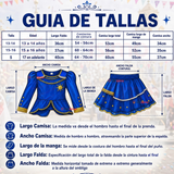 Traje Caporal Típico Tradicional Azul 2 Piezas Juvenil Fiestas Patrias