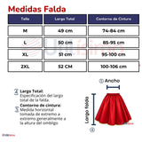 Traje Tirana Diablada Rojo 3 Piezas Mujer Baile Típico Fiestas Patrias