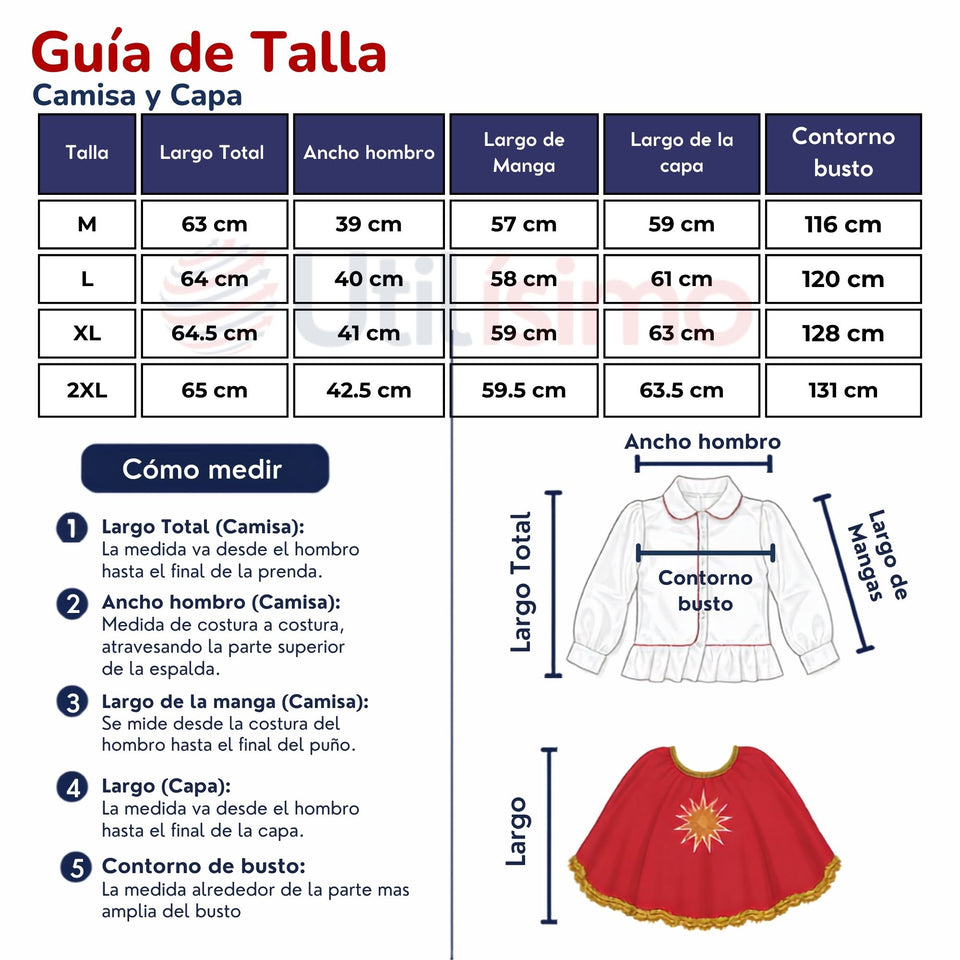 Traje Tirana Diablada Rojo 3 Piezas Mujer Baile Típico Fiestas Patrias