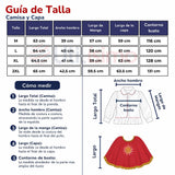 Traje Tirana Diablada Rojo 3 Piezas Mujer Baile Típico Fiestas Patrias