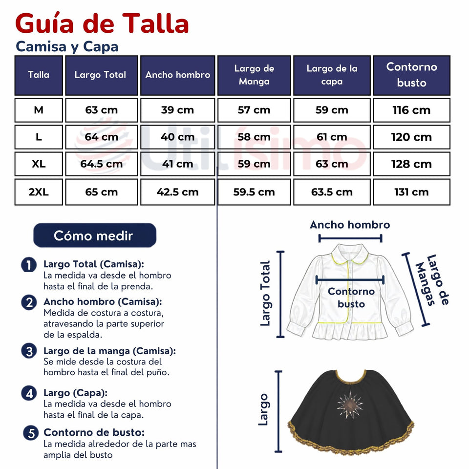 Traje Tirana Diablada Negro 3 Piezas Mujer Baile Típico Fiestas Patrias