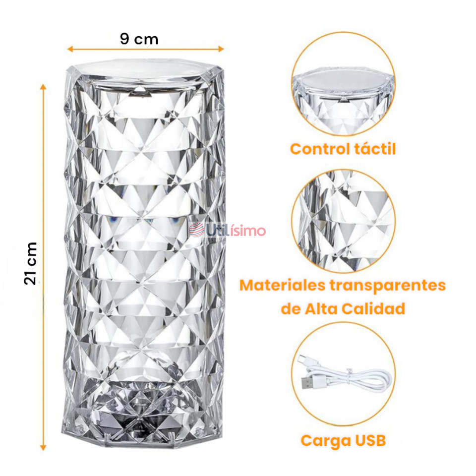 Bloom™ Crystal Lampara LED Recargable USB 2023