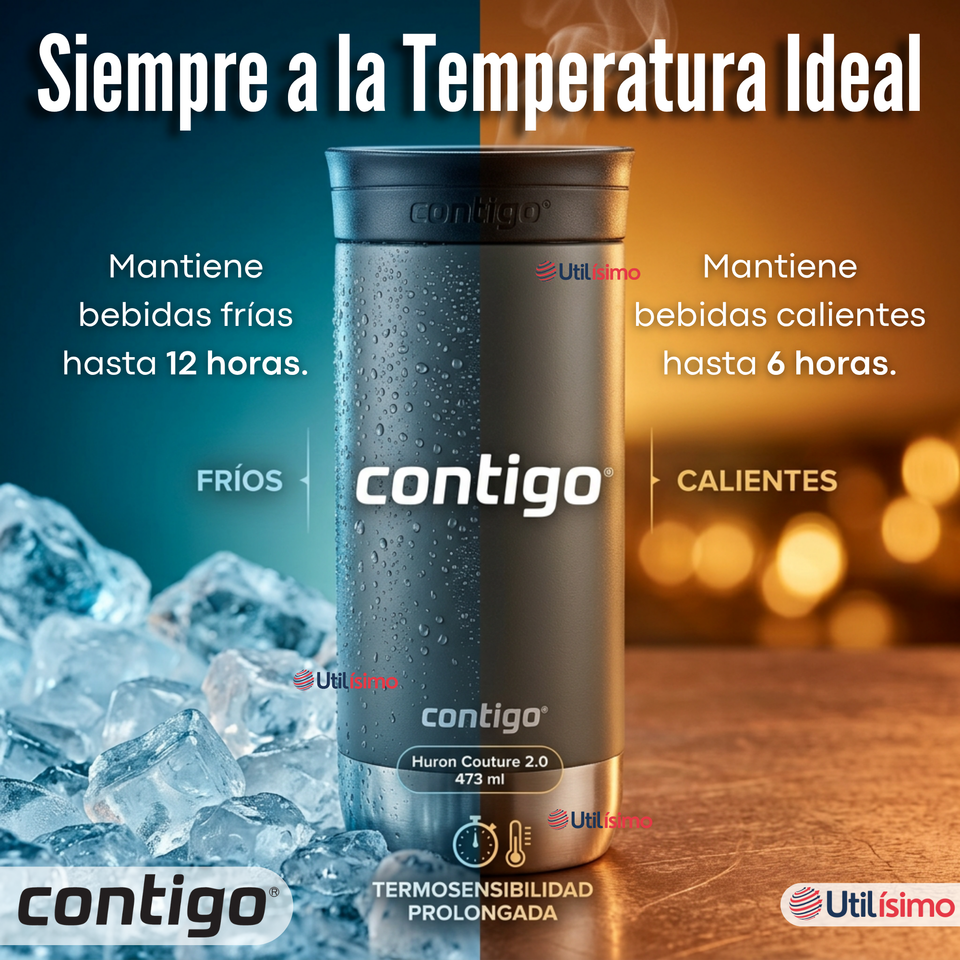Vaso Térmico Contigo® Mug Huron Sake 473 ML Tecnología SNAPSEAL™