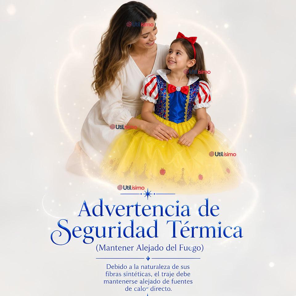 Disfraz Princesa Blancanieves Con Cintillo Niña