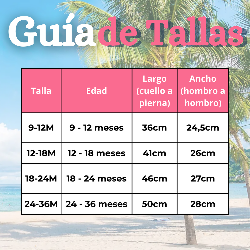 Traje de Baño Flotador Enterito Con Gorro Niña 2 Piezas 9 a 36 Meses Pink Sea