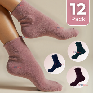 Pack 12 Calcetines Térmicos Extra Suaves Chenille Cozy Mujer Surtido