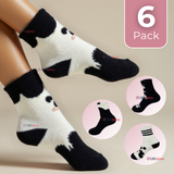 Pack 6 Calcetines Térmicos Extra Suaves Terciopelo de Visón Lola Teen Surtido