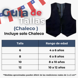 Chaleco Bolero Nortino Niño Fiestas Patrias Negro