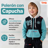 Conjunto Buzo Polerón 2 Piezas 100% Algodón Tedmimak Niño 89 Blue Boy