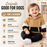 Conjunto Buzo Polerón 2 Piezas 100% Algodón Tedmimak Bebé Niño Good for dogs
