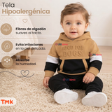 Conjunto Buzo Polerón 2 Piezas 100% Algodón Tedmimak Bebé Niño Good for dogs