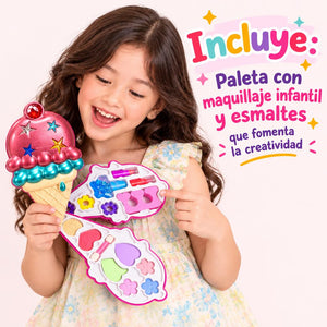 Juguete Set Maquillaje Manicura Infantil Diseño De Helado Niñas
