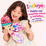 Juguete Set Maquillaje Manicura Infantil Diseño De Helado Niñas