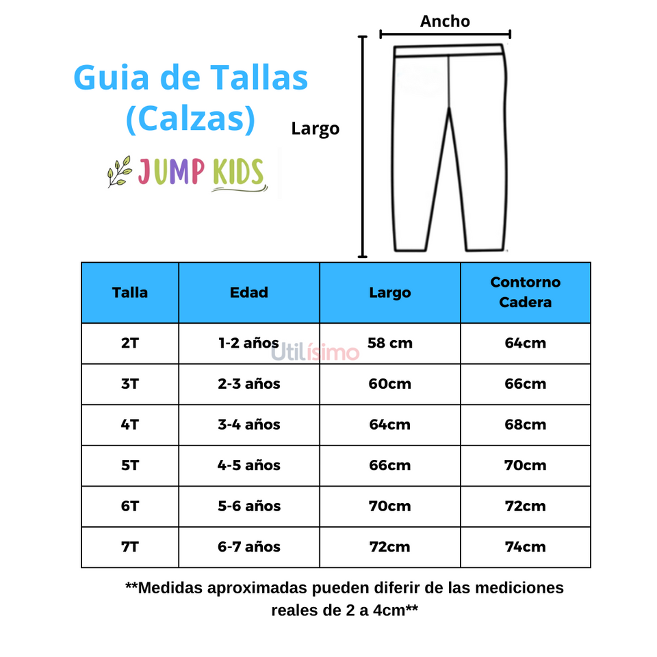 Calzas Niña Dinosaurios De Colores Blanco Jump Kids 100% Algodón