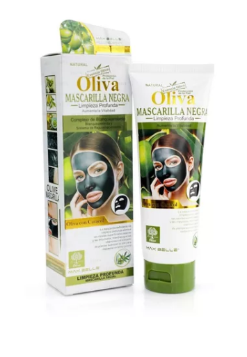 Mascarilla Facial Negra Oliva Limpieza Profunda Maxbelleza 130ml