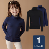 Primera Capa Escolar Bambú Invierno Camiseta Niña Cuello Beatle Polera