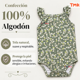 Pack 5 Bodys Sin Mangas 100% Algodón Tedmimak Bebé Niña Green
