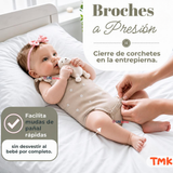 Pack 5 Bodys Sin Mangas 100% Algodón Tedmimak Bebé Niña Green