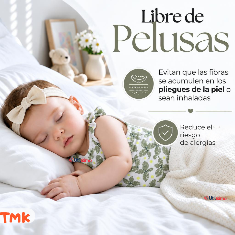 Pack 5 Bodys Sin Mangas 100% Algodón Tedmimak Bebé Niña Green