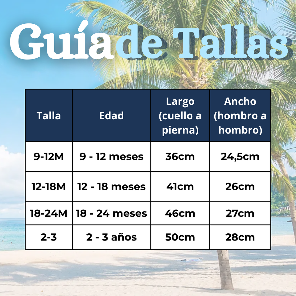 Traje de Baño Flotador Enterito Con Gorro Niño 2 Piezas 9 a 36 Meses Blue Sea