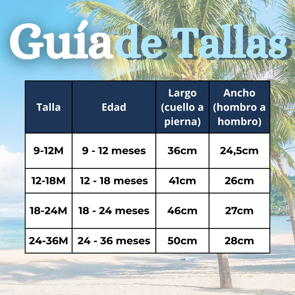 Traje de Baño Flotador Enterito Con Gorro Niño 2 Piezas 9 a 36 Meses Blue Sea