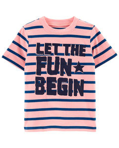 Polera Carter's Let The Fun Begin 100% Algodón