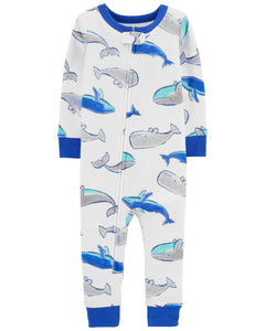 Pijama Ballenas Infantiles Carter´s Algodón