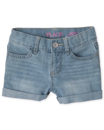 Shorts Jeans Claros The Children's Place con Bolsillos 100% Algodón Importado USA