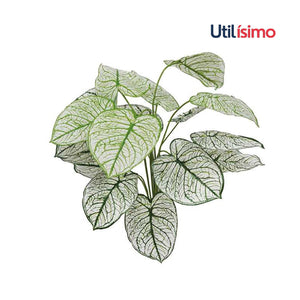 Planta artificial caladium blanca 50cm - Envío Gratis