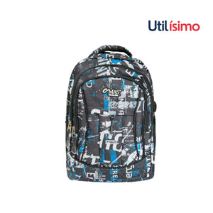 Mochila Escolar Unisex con Lonchera y Estuche 45x30x13cm